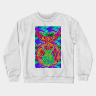 Horned god tripped out Crewneck Sweatshirt